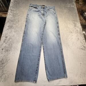 Nautica Jeans Jeans Mens 34x34 Blue Light Wash Straight Regular Denim Pockets